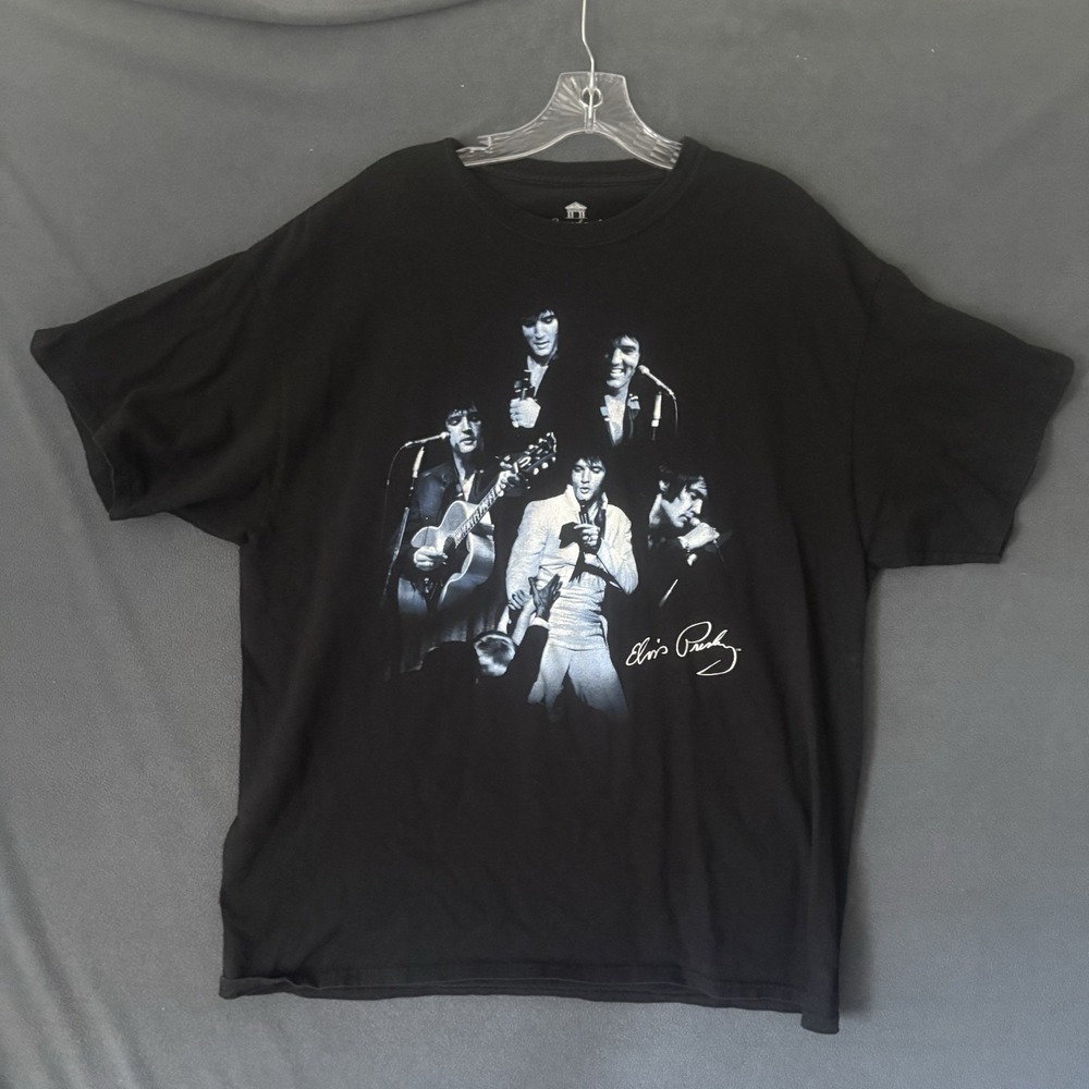 Official Elvis Presley Graceland Souvenir Graphic Photo Collage T Shirt Mens XL